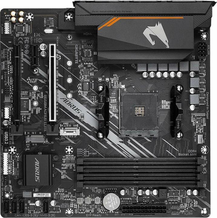 Actual product image Gigabyte B550 AORUS ELITE (AM4, AMD B550, mATX)