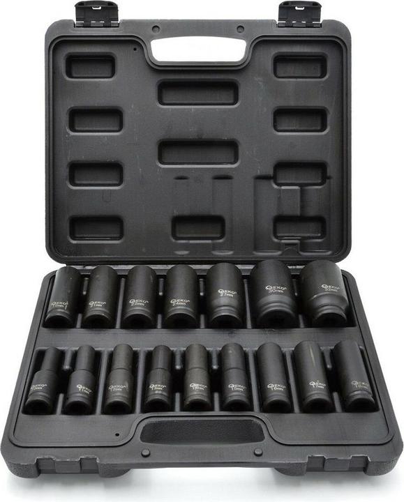 Actual product image GEKO 16 socket impact heads 1/2 10-32mm