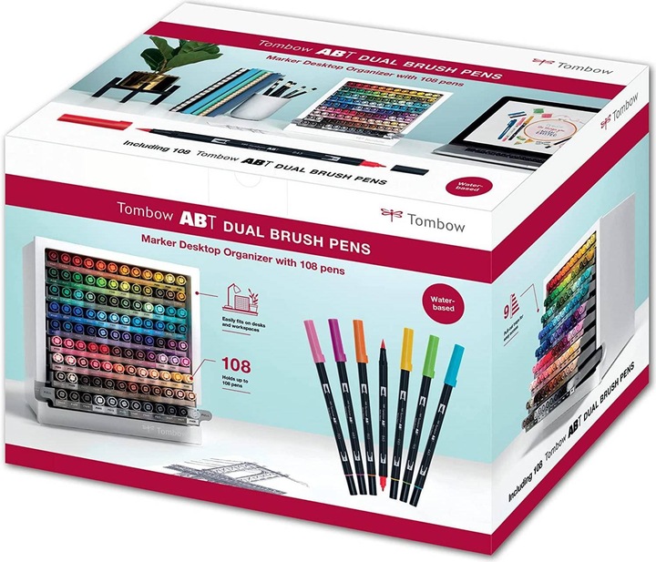 Produktbild Tombow ABT Dual Brush Pen Organizer (Mehrfarbig, 108 x)