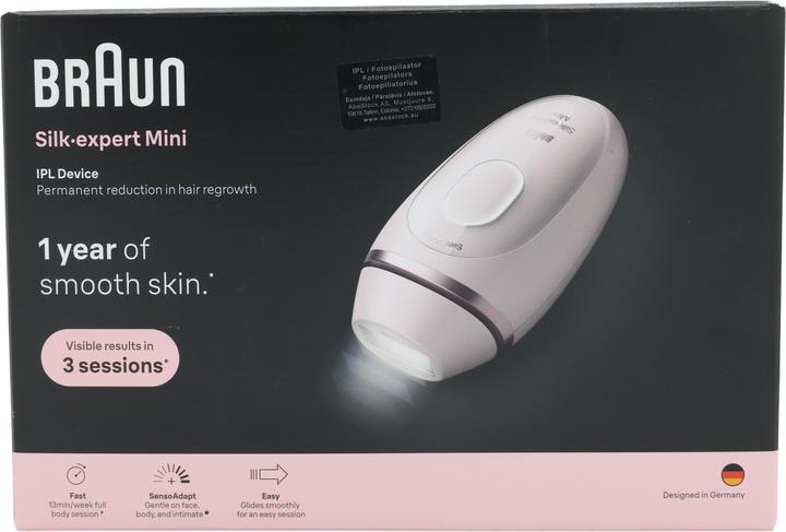 Actual product image Braun Depilator IPL Hair Removal PL1111 Pink PL1111PINK (8700216937375)