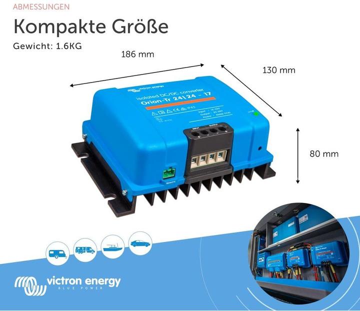 Actual product image Victron Energy Orion-Tr 24/24-17A (400W) - insulated