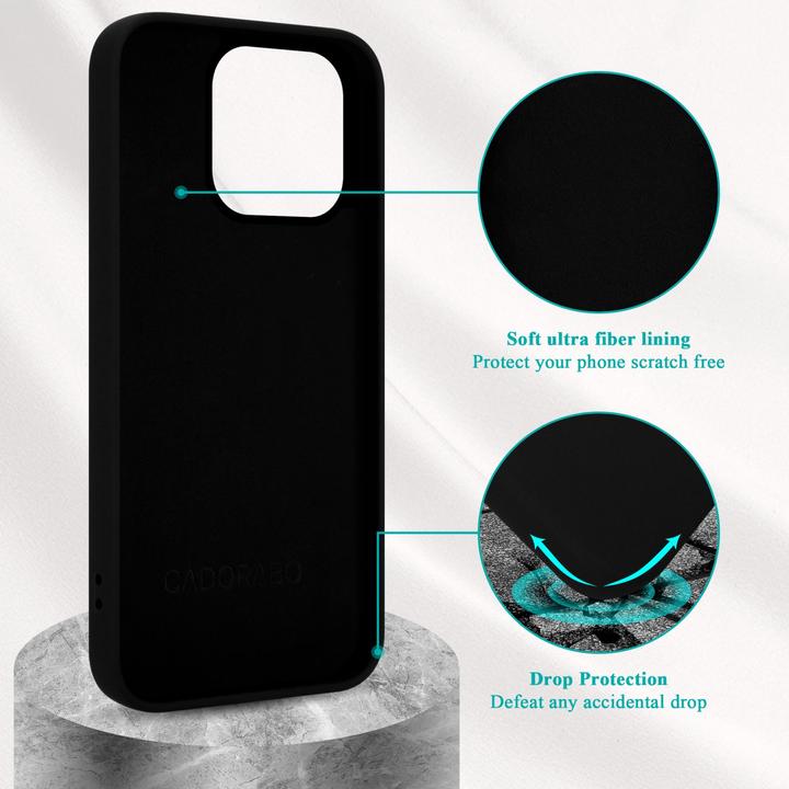 Produktbild Cadorabo Hülle für Apple iPhone 14 PRO im TPU Liquid Silicone Case Style (Apple iPhone 14 Pro)