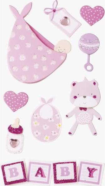 Heyda Motivsticker Baby Girl (8 Sticker)