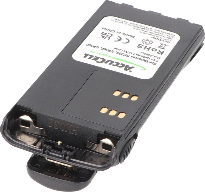 Actual product image AccuCell Battery Motorola GP320, GP340, GP360, HNN9008