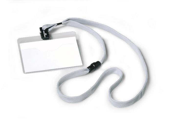 Actual product image Durable Name badge with textile ribbon