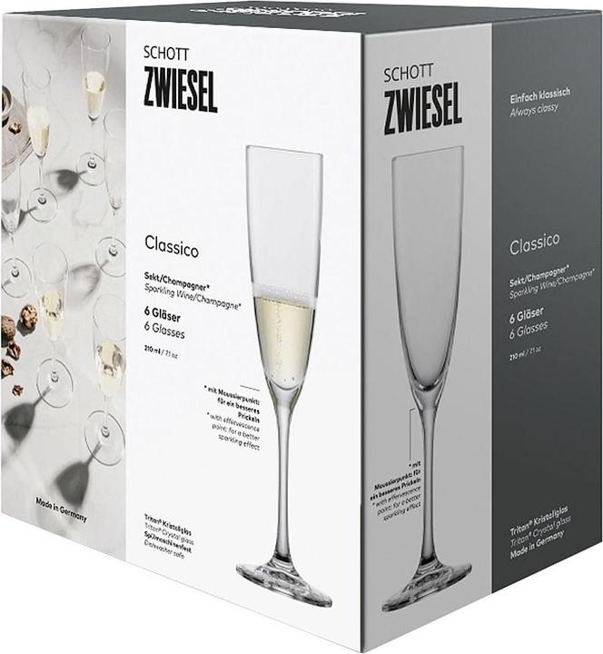 Actual product image Schott Zwiesel SCZ Classico champagne glass set of 6 (6 Glasses, Champagne glasses)