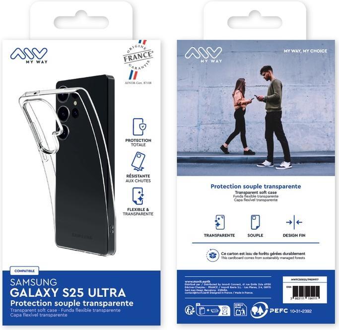 Image du produit My Way Coque Souple Transparente Samsung Galaxy S25 Ultra (Samsung Galaxy S25 Ultra)
