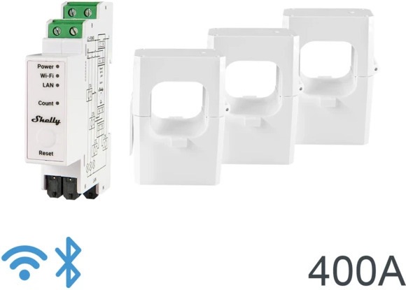 Actual product image Shelly Pro 3EM 400A