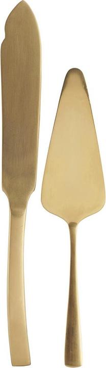 House Doctor Set à gâteaux, Golden (Pelle à tarte, Couteau à tarte)