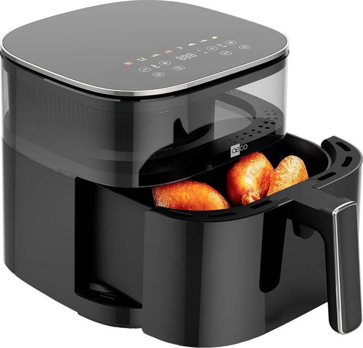 Produktbild No Name aeco TOUCH Heissluft-Fritteuse 1700 W Timerfunktion, Antihaftbeschichtung Schwarz
