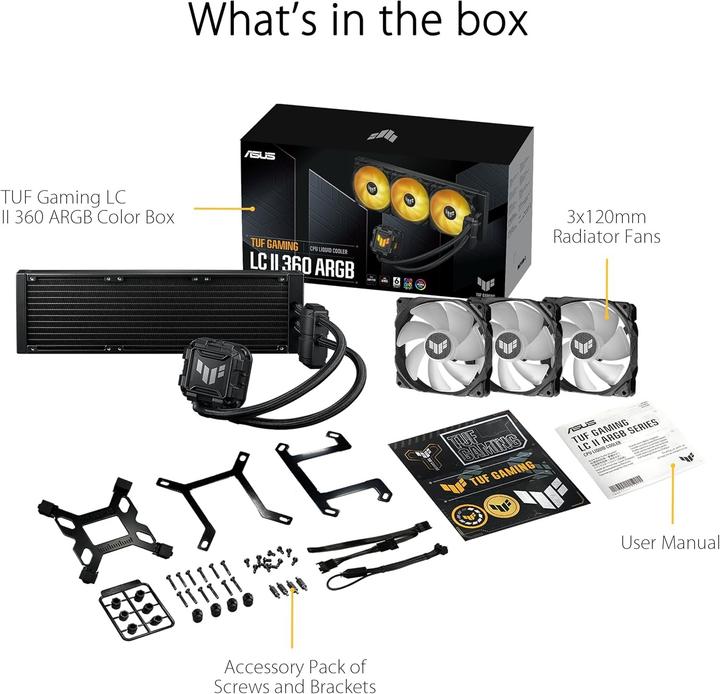 Actual product image ASUS TUF GAMING LC II 360 ARGB