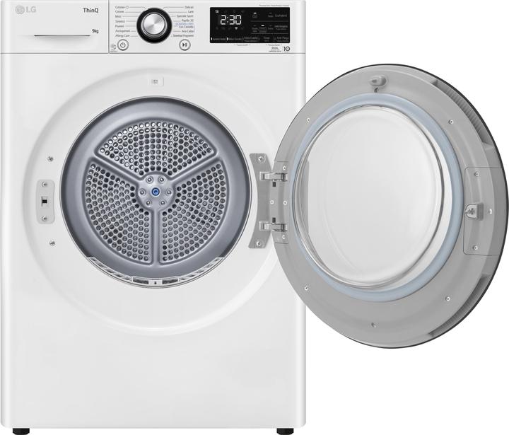Image du produit LG Sèche-linge Rh90v9avbn Thinq White e (9 kg, Droite)