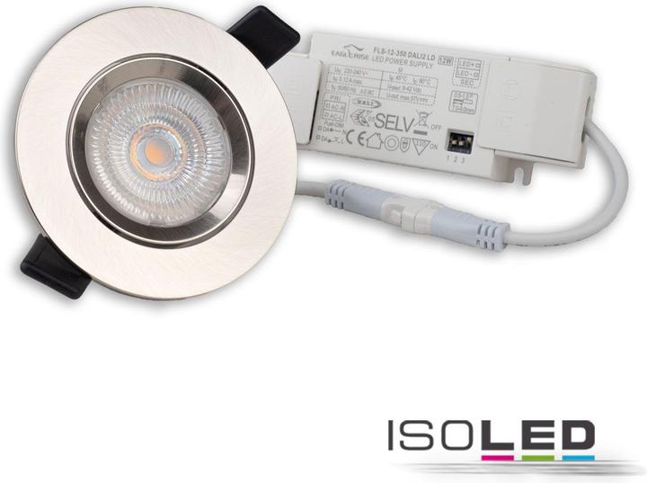 Produktbild Isoled LED Einbauleuchte Slim68 9W Alu 3000K DALI (840 lm)