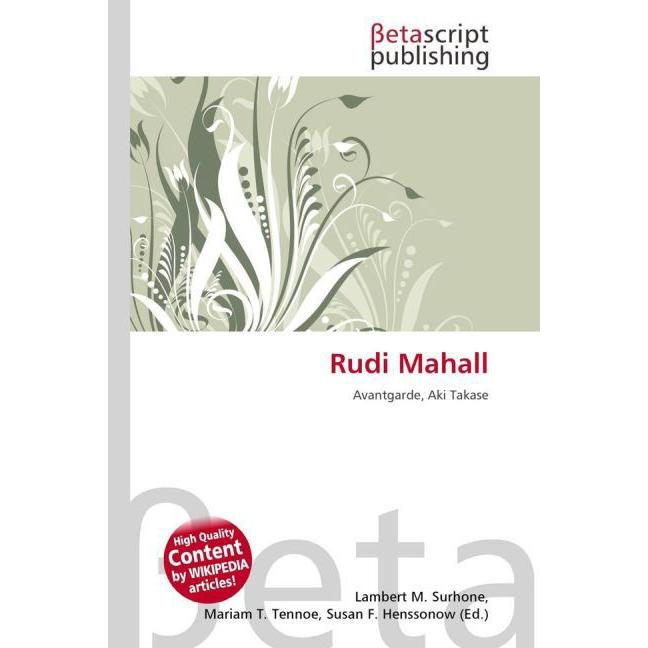 Thumbnail - Rudi Mahall, Fachbücher von Lambert M. Surhone, Miriam T. Timpledon, Susan F. Marseken