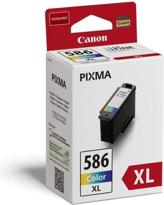 Actual product image Canon CL-586XL (C, M, Y)
