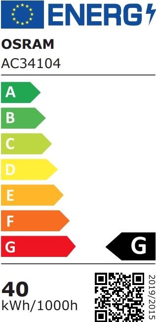 Etichetta energetica Osram Lampada fluorescente (G13, 36 W, 3350 lm, 1 x, G)