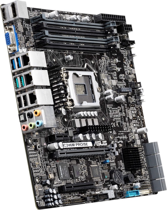 Actual product image ASUS WS C246M PRO/SE (LGA 1151, Intel C246, mATX)