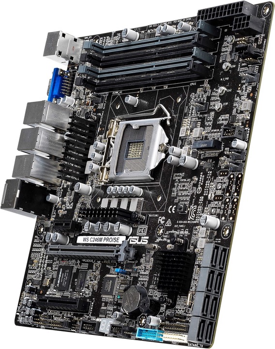 Actual product image ASUS WS C246M PRO/SE (LGA 1151, Intel C246, mATX)