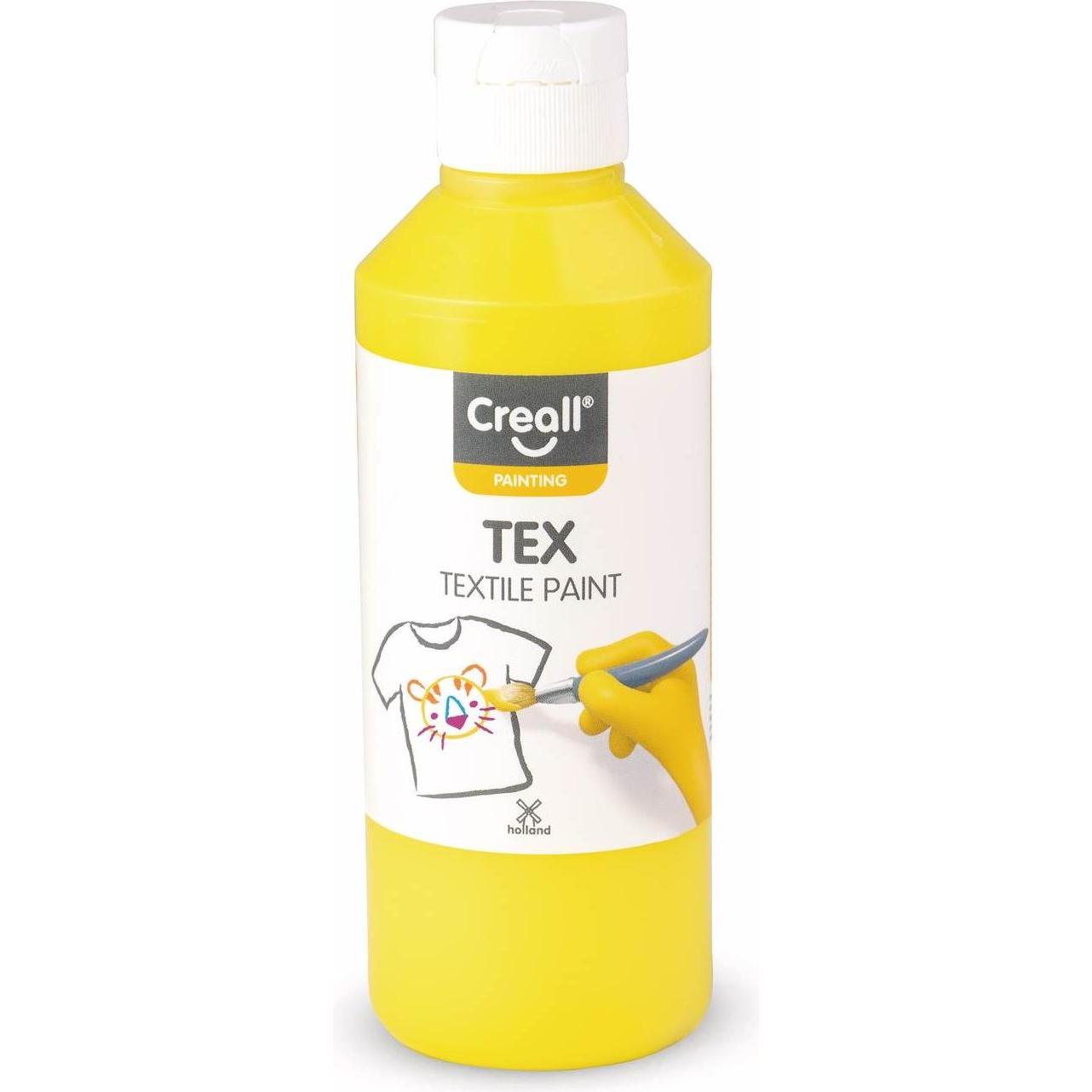 Thumbnail - Creall, Künstlerfarbe + Bastelfarbe, Textielverf Geel, 250ml (Gelb, 250 ml)