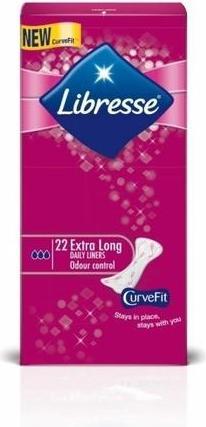 Actual product image Libresse Extra Long - 22 Pieces - Panty Liners (22 x)
