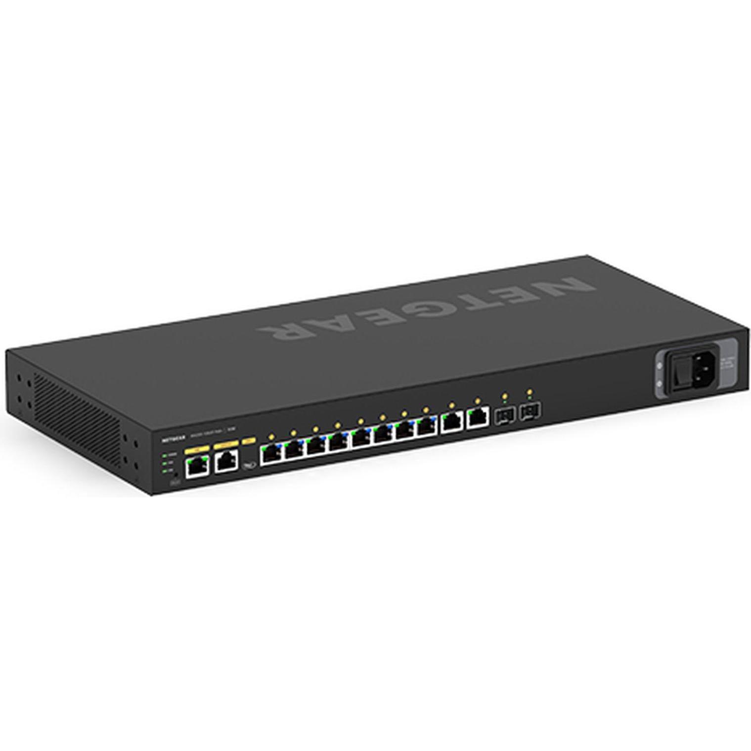 Netgear M4250-10G2F-PoE+ (12 Ports), Netzwerk Switch, Schwarz