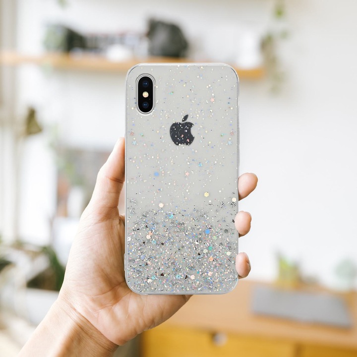 Actual product image Cadorabo TPU cover sparkling glitter (Apple iPhone XS Max)