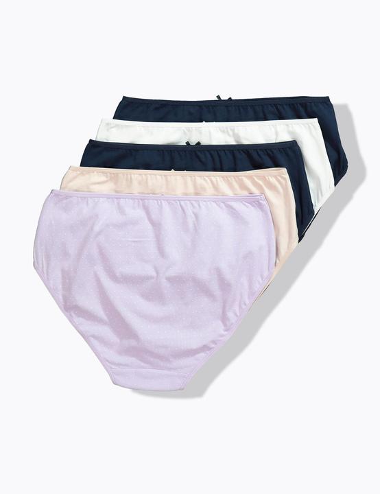 Actual product image Ulla Popken 5 Pack Midi Brief- Polka Dot (54)