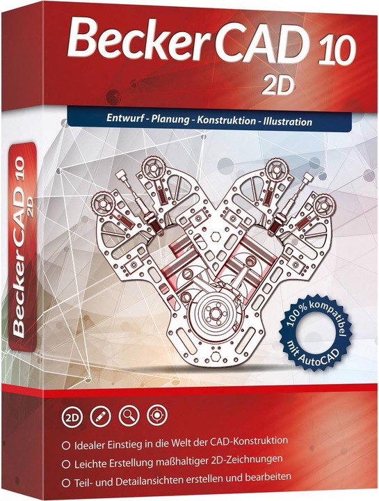Actual product image Becker CAD 10 2D (1 User, unlimited)