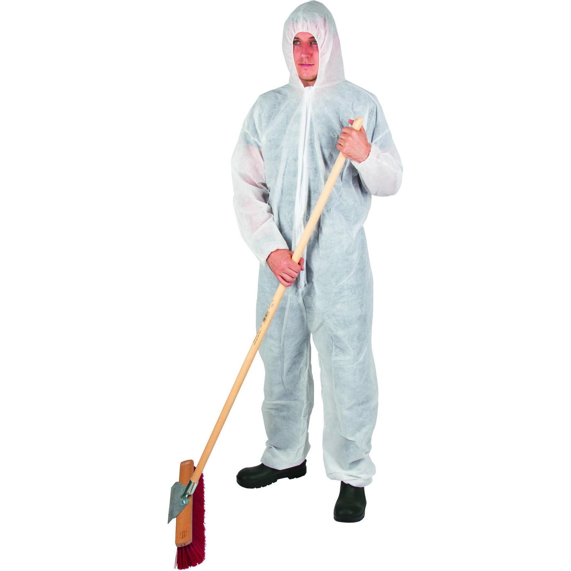 Kerbl, Schutzanzug + Arbeitsoverall, PP Einwegoverall, weiss Gr. M (M)