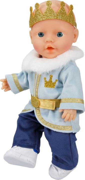 Produktbild Heless Puppenoutfit Winterprinz Luka mit Krone und Halsband - Grösse 35-45 cm