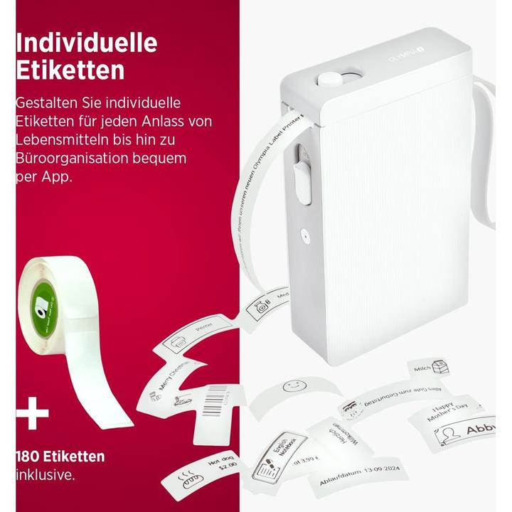 Produktbild Olympia Etikettendrucker P22 Weiss (203 dpi)