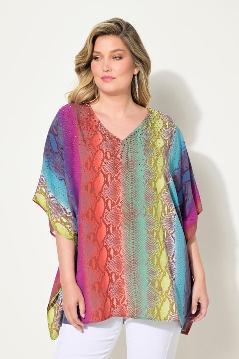 Produktbild Miamoda Blusen-Poncho, oversized, Schlangen-Druck (46)