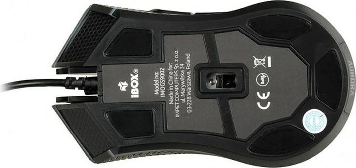 Produktbild iBox AURORA A-3 Maus rechts USB Typ-A Optisch 6200 DPI (Kabelgebunden)