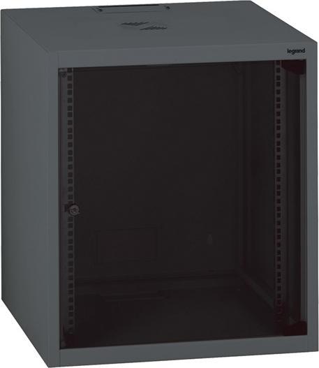 Legrand 10-inch vaste doos gemonteerd geleverd Linkeo capaciteit 6U afmetingen 359x (6 HE, 10 inch rek)
