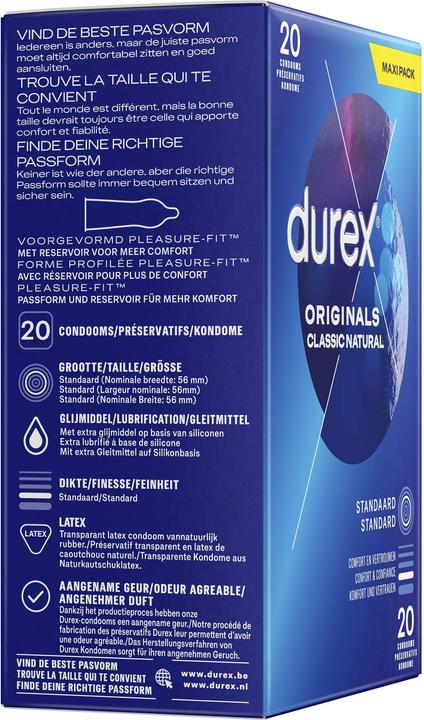 Actual product image Durex Classic Natural (20 pcs.)