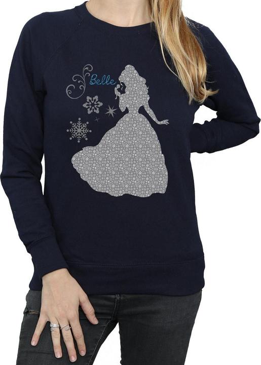 Produktbild Disney Princess Belle Christmas Silhouette Sweatshirt (M)