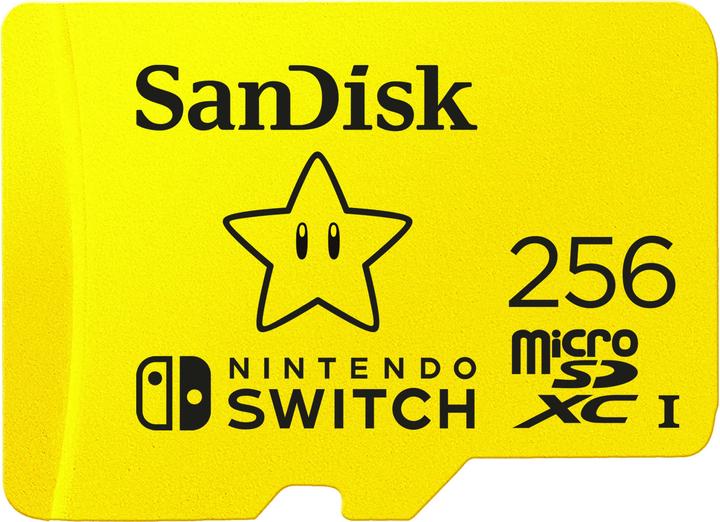 SANDISK Nintendo Switch Card (256 GB, microSDXC, U3, UHS-I)