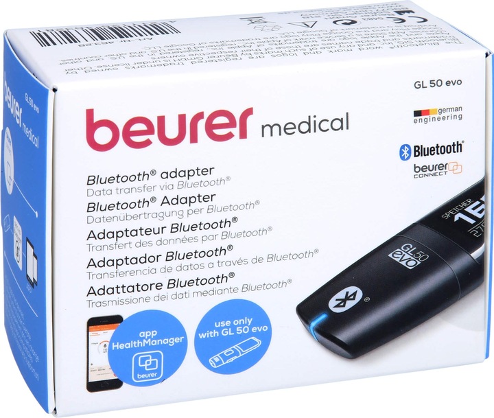 Produktbild Beurer Bluetooth Adapter für Blutzuckermessgerät GL 50 evo (Blutzuckermessgerät)