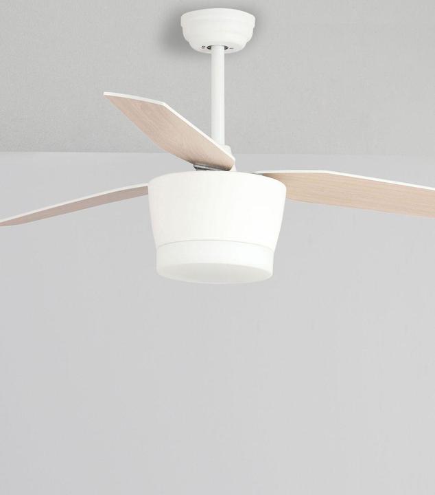 Productafbeelding Nova Luce MONSOON LED ventilator wit 18W warm wit 38-51x132cm 5260261