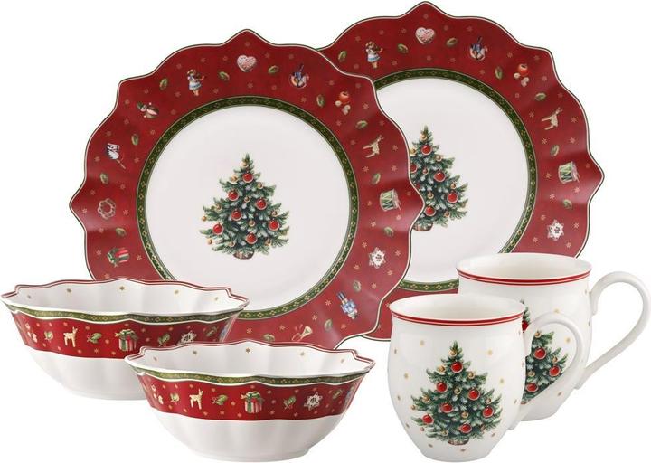 Produktbild Villeroy & Boch Breakfast for 2 rot, Set 6tlg. Toy's Delight (6 Stk.)