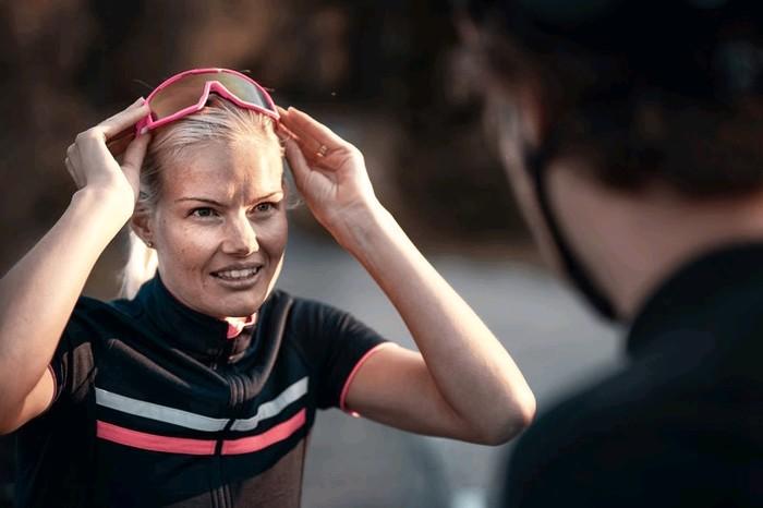 Actual product image Bliz Vision (matt pink, Brown w Purple multi)