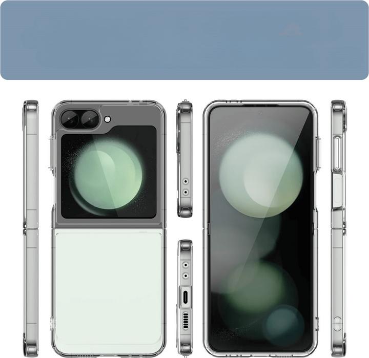 Produktbild Cover-Discount Galaxy Z Flip6 - Schützende Acryl-Handyhülle mit erhöhtem Rand (Samsung Galaxy Z Flip6)