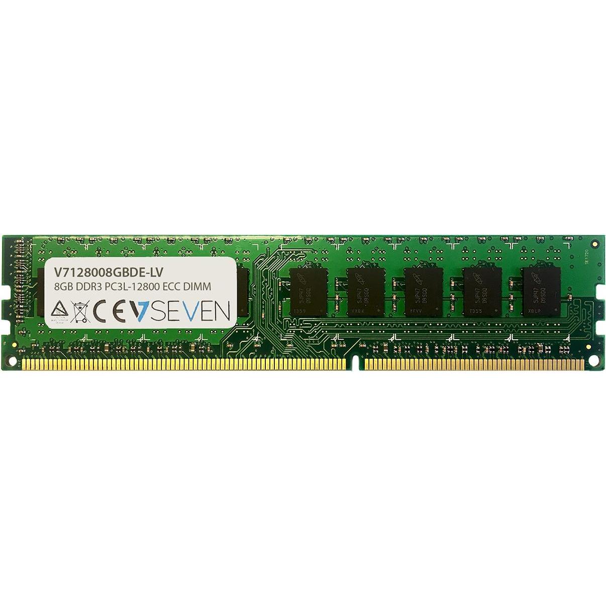 V7 V7128008GBDE-LV (1 x 8GB, 1600 MHz, DDR3-RAM, DIMM), RAM, Grün