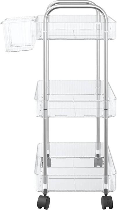 Immagine prodotto vidaXL Carrello portaoggetti 3 ripiani Acrilico trasparente