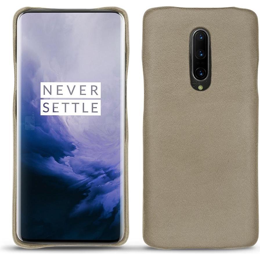 Noreve Lederschutzhülle (OnePlus 7 Pro), Smartphone Hülle, Beige