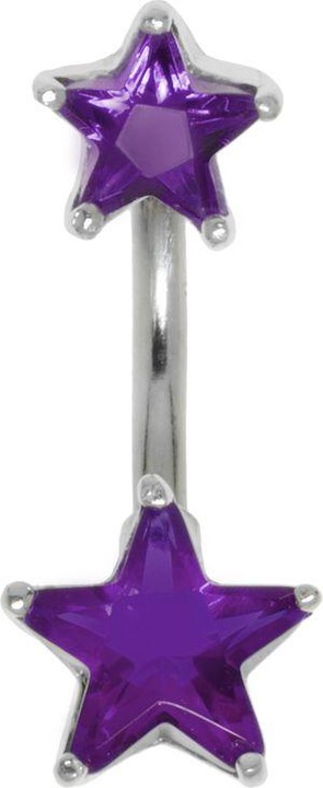 Produktbild Bijouteria Bauchpiercing (Chirurgenstahl 316L, Kristall, Silber 925)