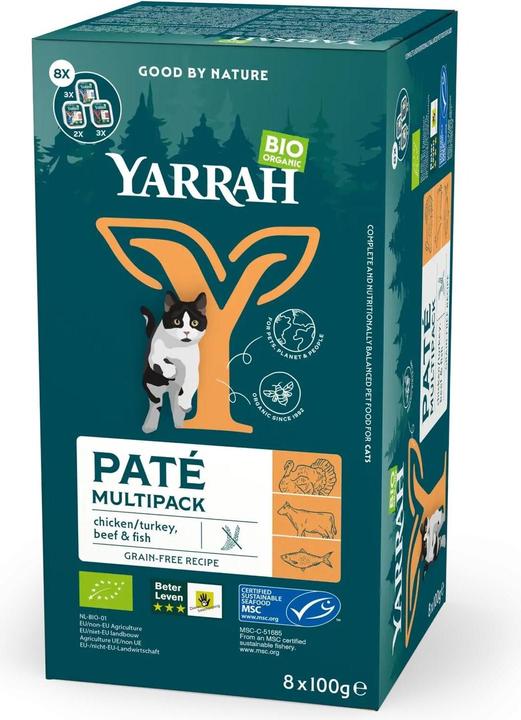 Immagine prodotto Yarrah Cibo umido BIO Multipack 3 tipi (Senior, Adulto, Junior, 8 pz., 800 g)