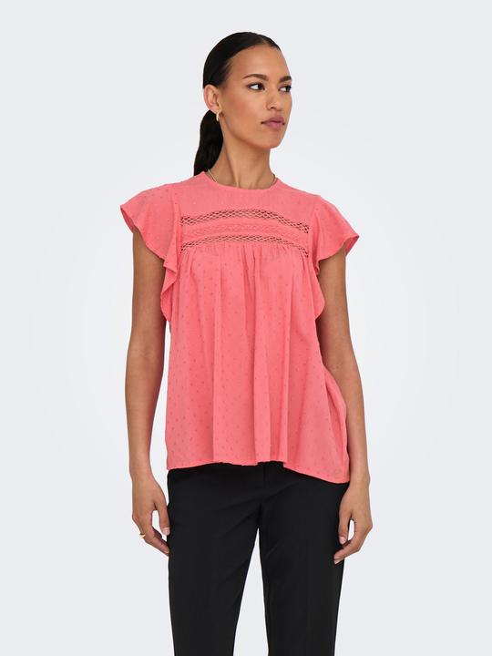 Image du produit JdY Locker geschnitten V-Ausschnitt Voluminöser Armschnitt Top Top (S)
