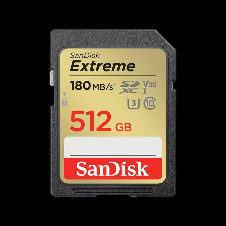 Image du produit SANDISK Extreme PLUS SDXC /s UHS-I (512 Go, SDXC, U3, UHS-I)