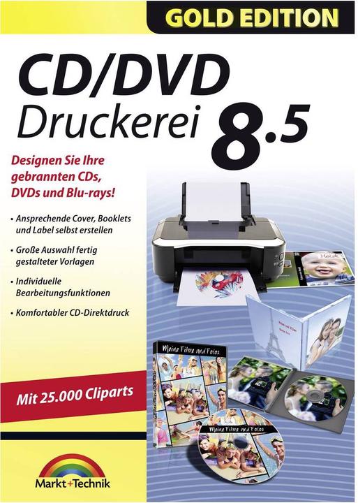 Productafbeelding CD/DVD Printer 8.5 Gold Edition (1 Gebruiker, onbeperkt)